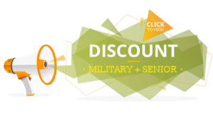 military and senior discount button